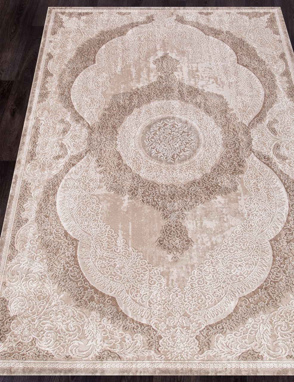 

Ковер ARMINA 03880B BROWN / BROWN ворс 10 мм Полиэстер + Полипропилен 2x4 м