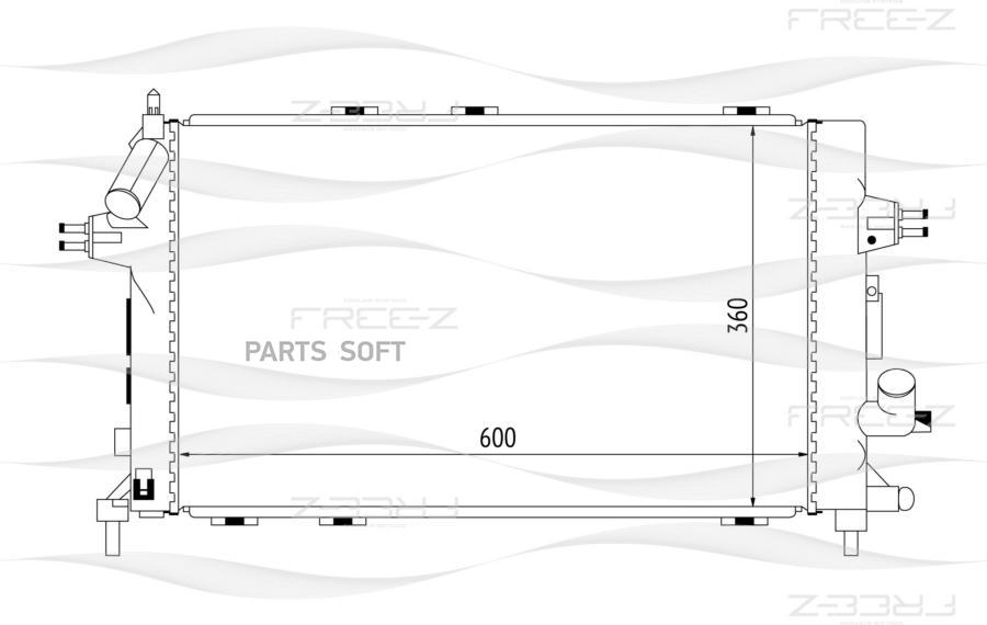 

Радиатор охлаждения FREE-Z KK0162
