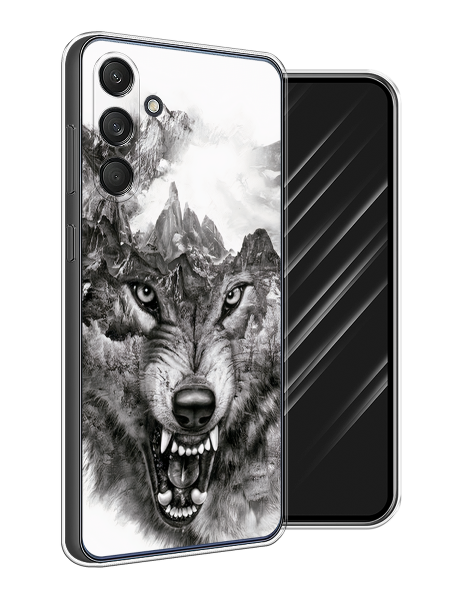 

Чехол Awog на Samsung Galaxy M55 "Волк в горах", Серый;белый;бежевый, 2109650-1