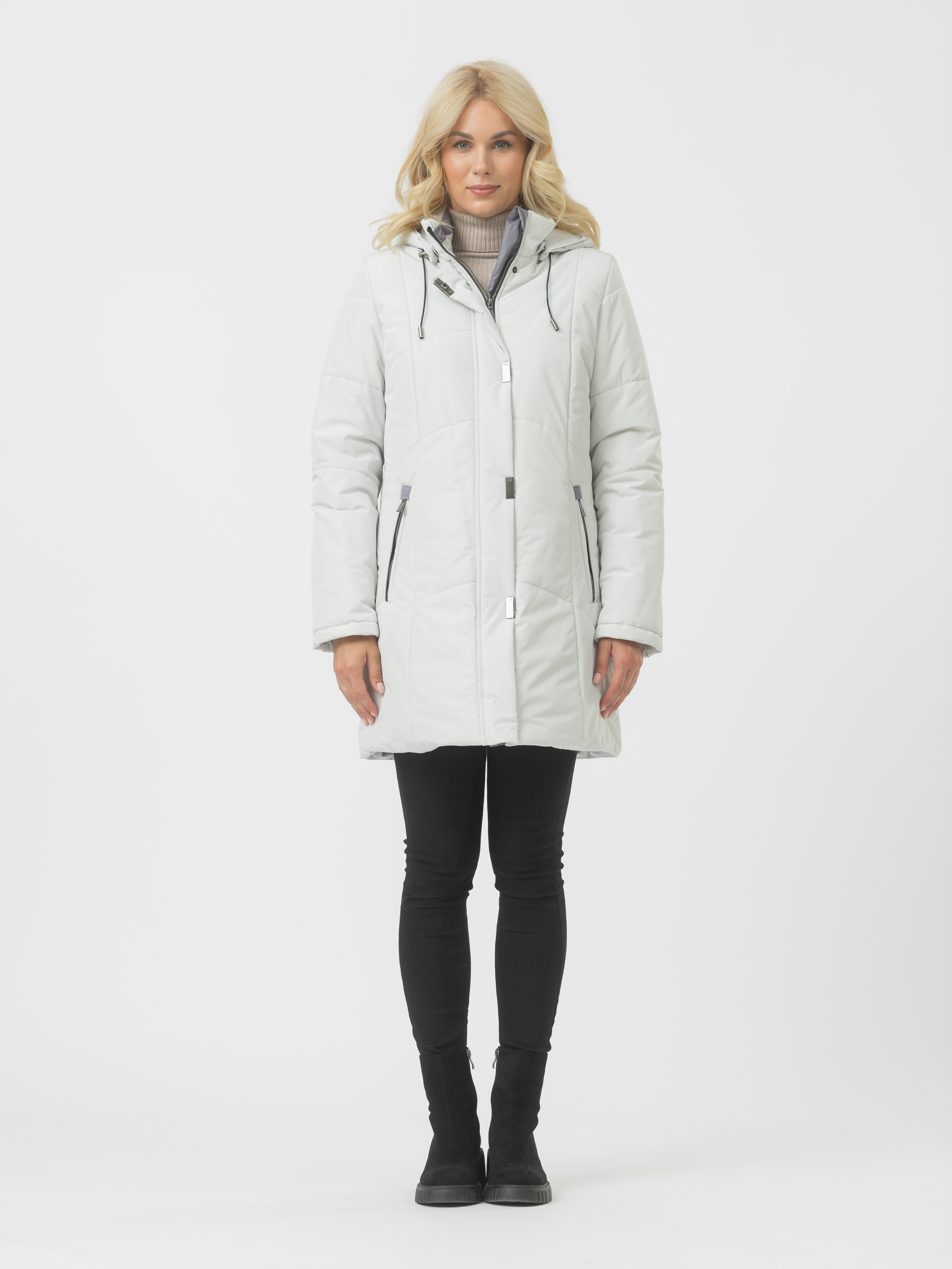 

Пальто женское Maritta 30-3037-10 серое 36 EU, Серый, 30-3037-10