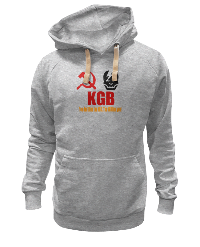 

Худи унисекс Printio Kgb russia серое S, Серый, Kgb russia