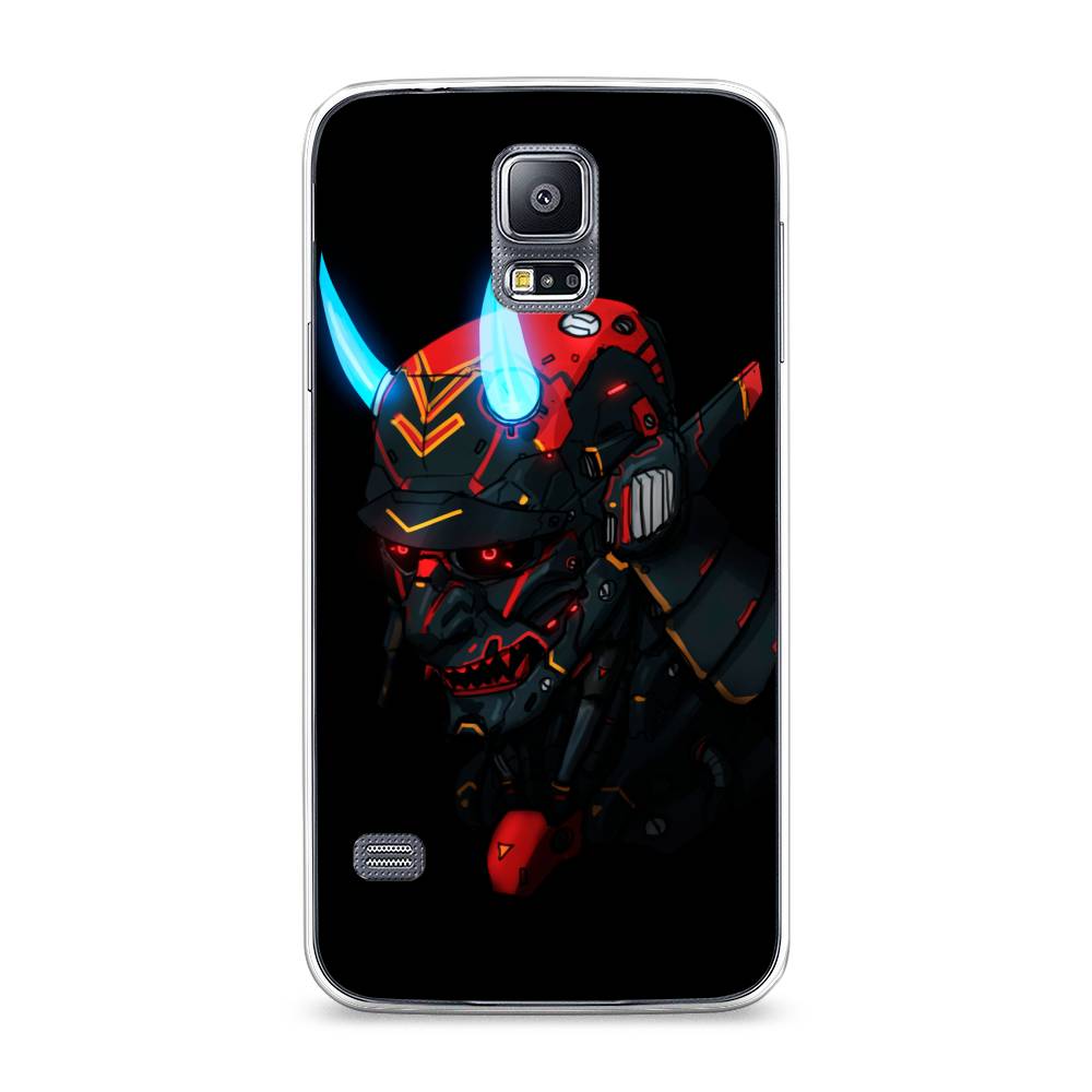 

Чехол Awog на Samsung Galaxy S5 "Неоновый самурай", Черный;красный;голубой, 24150-6