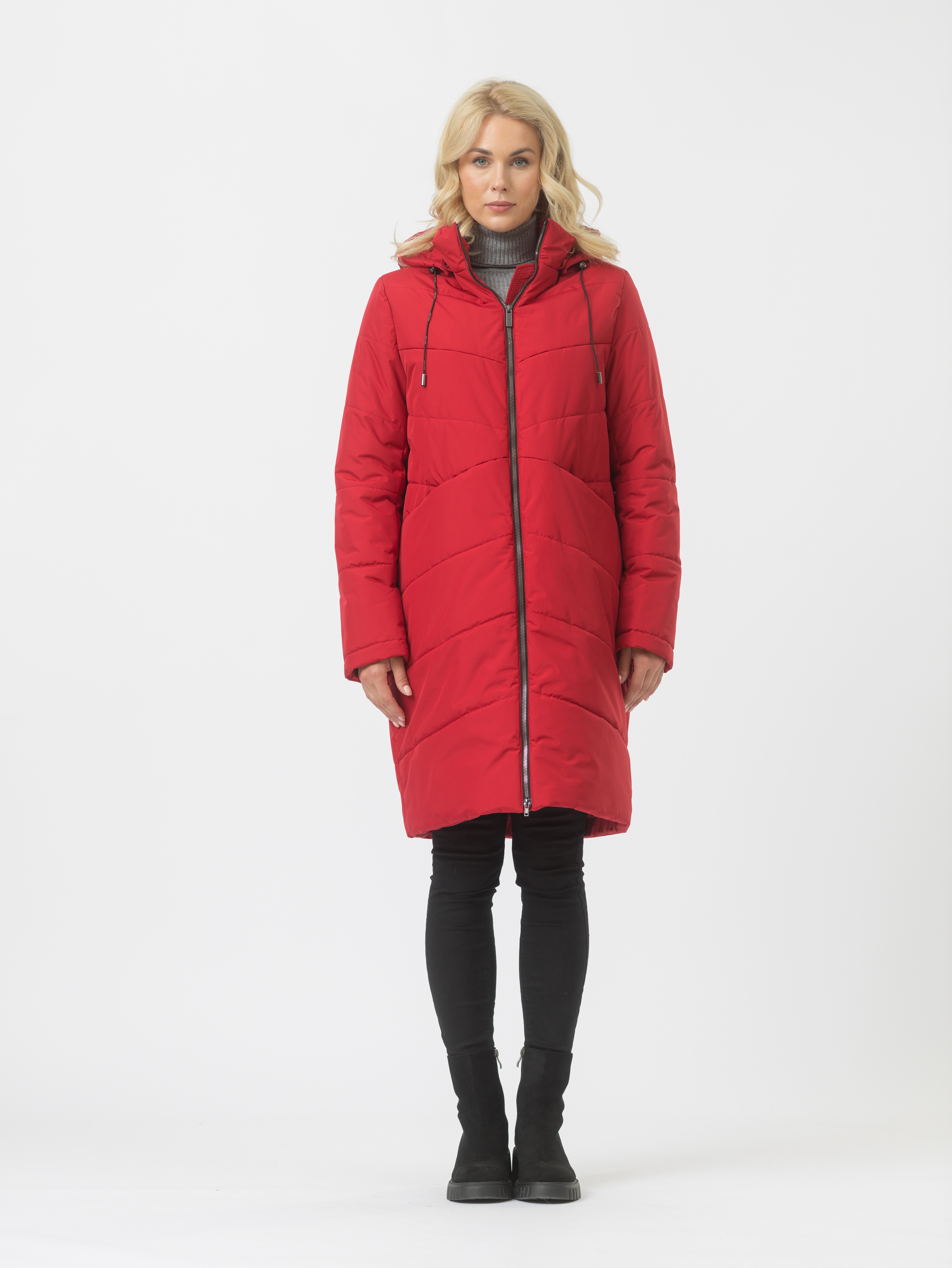 

Пальто женское Maritta M-60001-10 красное 42 EU, Красный, M-60001-10