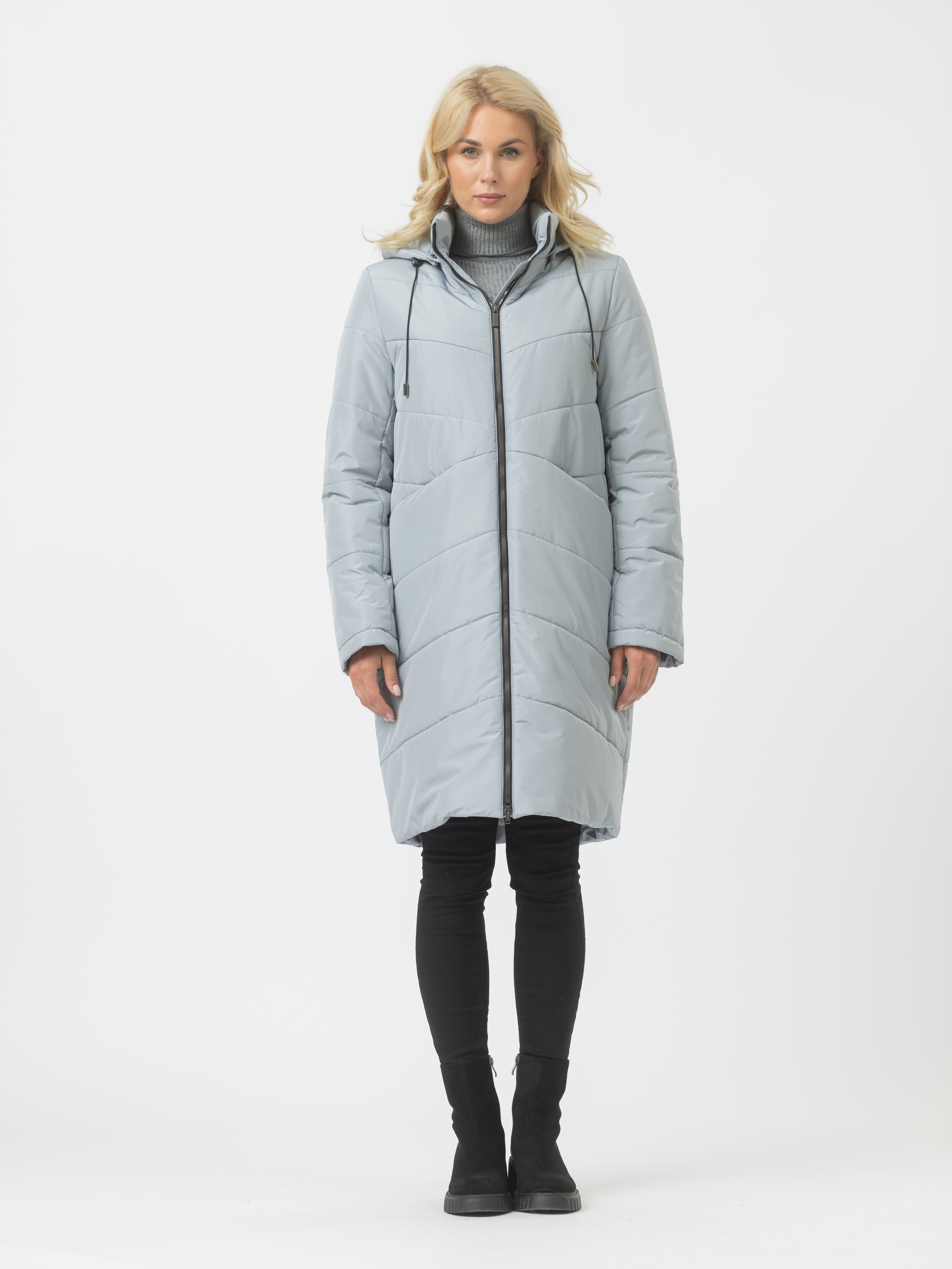 

Пальто женское Maritta M-60001-10 голубое 40 EU, Голубой, M-60001-10