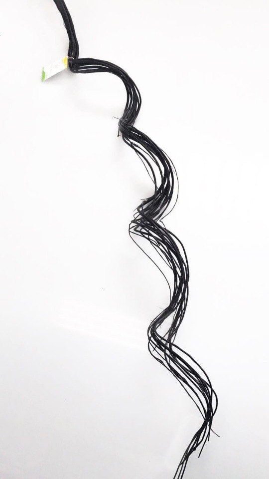фото Ветка декоративная искусственные растения декор лоза черная 75 см (12 шт) nobrand