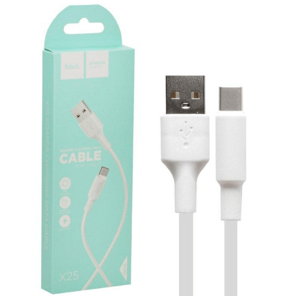 Кабель Hoco X25 USB Type-C 1m белый (IS792095)