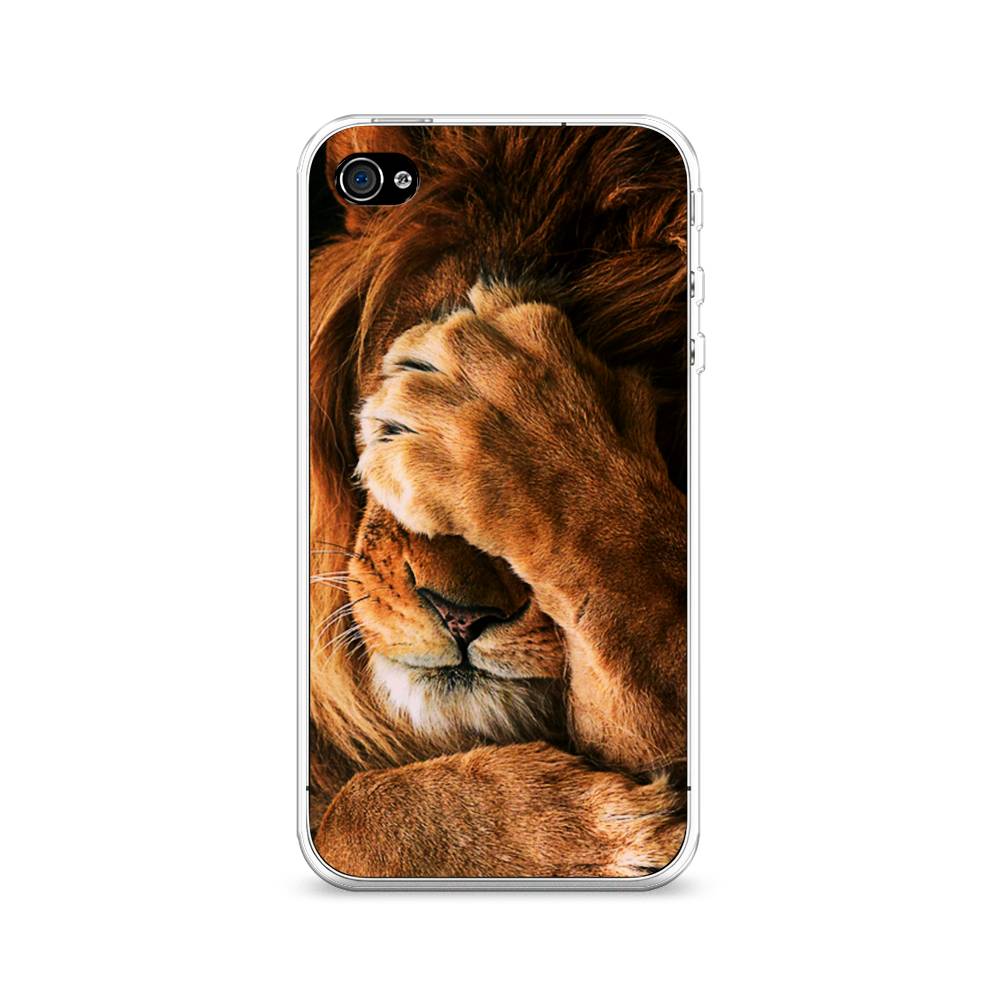 

Чехол Awog на Apple iPhone 4/4S / Айфон 4/4S "Львиный стыд", Разноцветный, 10150-1