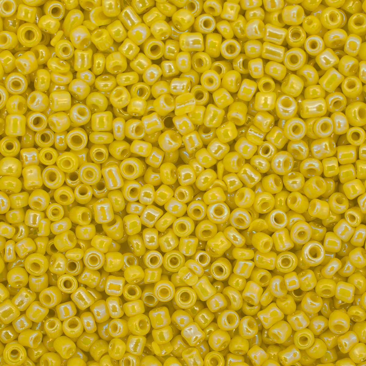 Бисер Astra&Craft (стекло), 11/0, (упак) 20 г (402 желтый, непрозрачный радужный), 10 шт