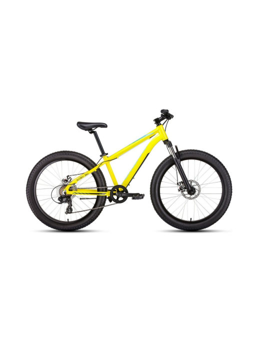 фото Велосипед 24" forward bizon mini 24 fatbike al 7 ск 20-21 г 13" желтый rbkw1q347003
