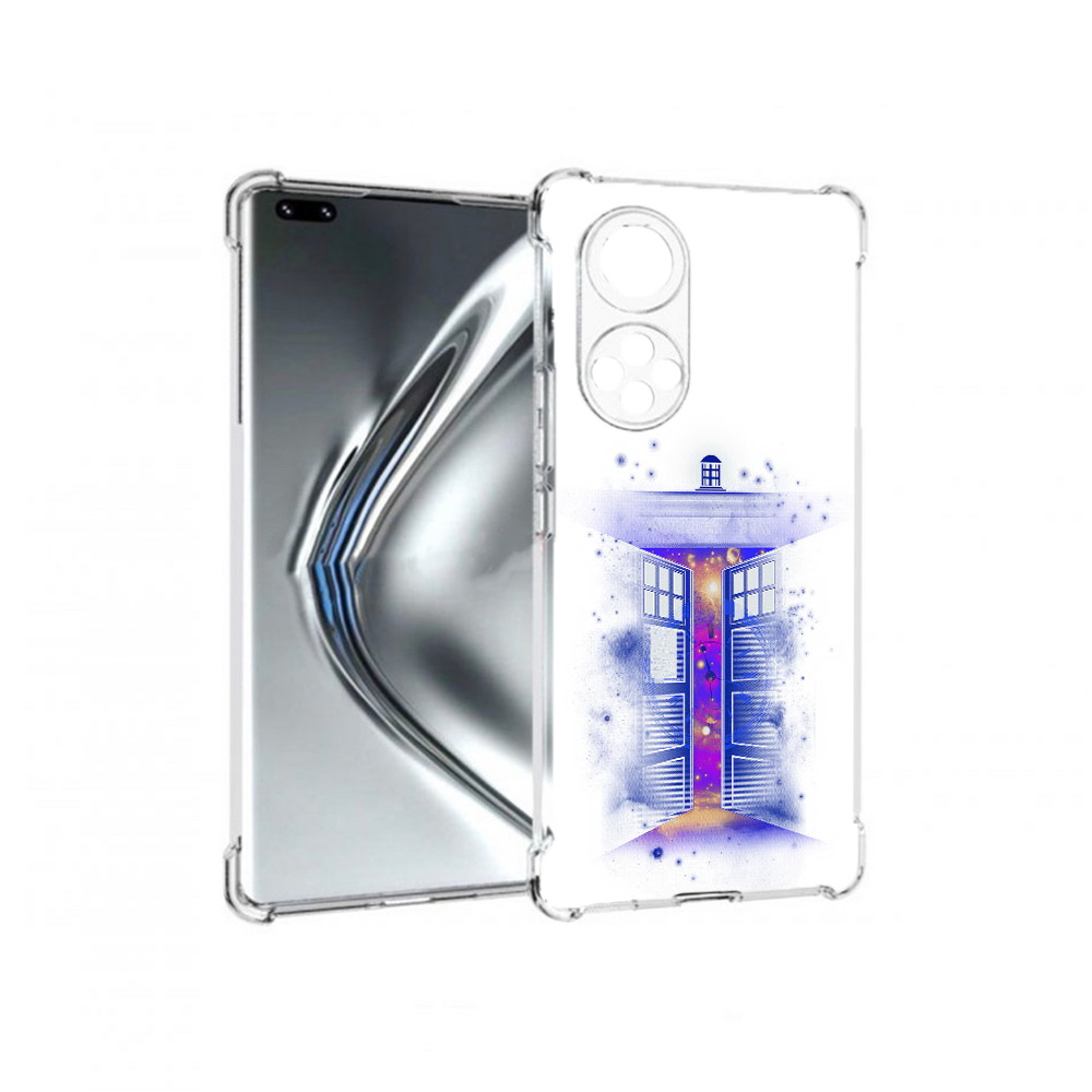 

Чехол MyPads Tocco для Honor 50 Pro фиолетовый уголок абстракция (PT195008.23.659), Прозрачный, Tocco