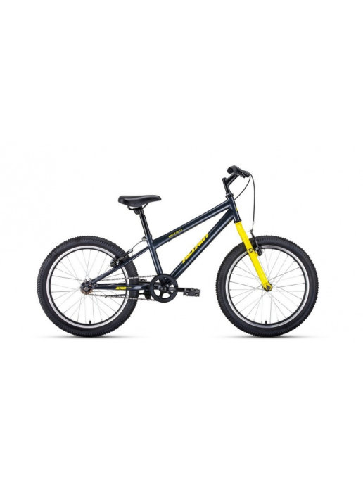 фото Велосипед 20" altair mtb ht 20 1.0 1 ск 20-21 г 10,5" темно-серый/желтый/1bkt1j101009