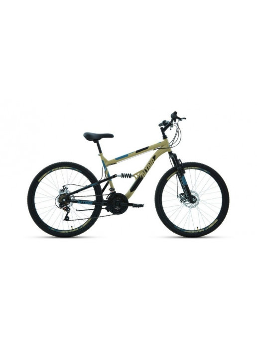 фото Велосипед 26" altair mtb fs 26 2.0 disc 18 ск бежевый/черный 20-21 г 18" rbkt1f16e017