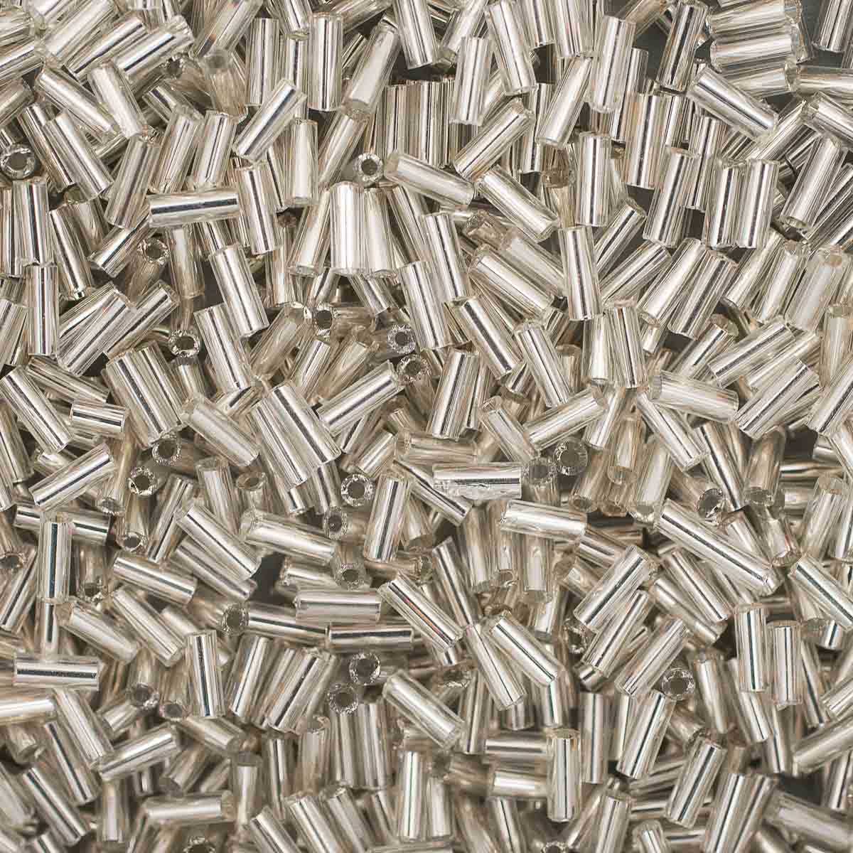 

Стеклярус Astra&Craft 4/0, 500 г (21 белый с серебристым центром)