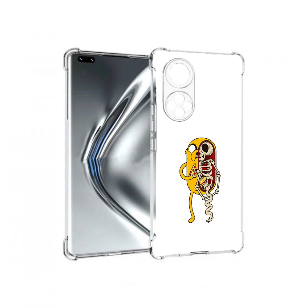 

Чехол MyPads Tocco для Honor 50 Pro Джейк скелет (PT195008.23.64), Прозрачный, Tocco