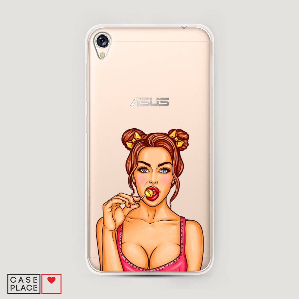 

Чехол Awog на Asus Zenfone Live ZB501KL "Вкусный леденец", Бежевый;коричневый;розовый
