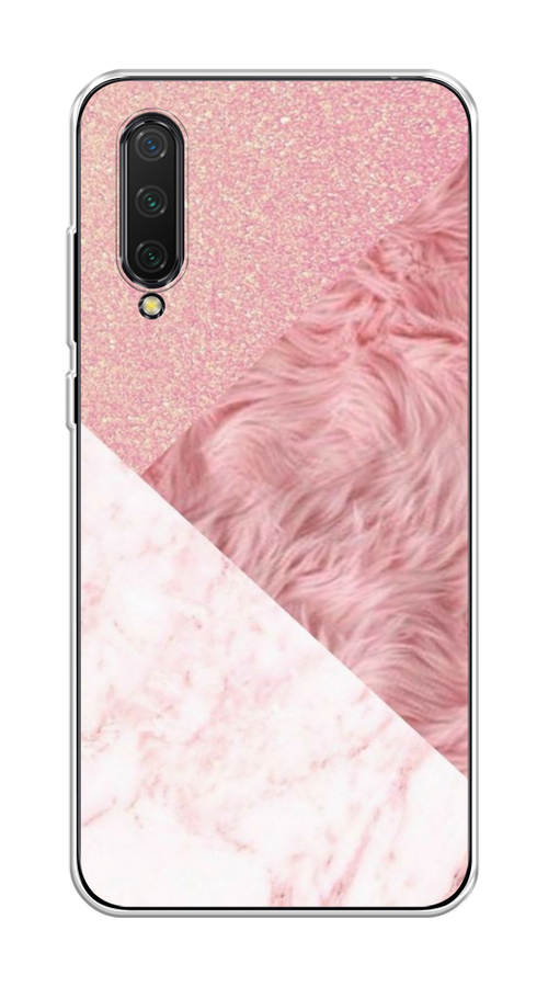 

Чехол на Xiaomi Mi CC9/Mi A3 Lite/Mi 9 Lite "Текстурные треугольники", Розовый;белый, 36250-1