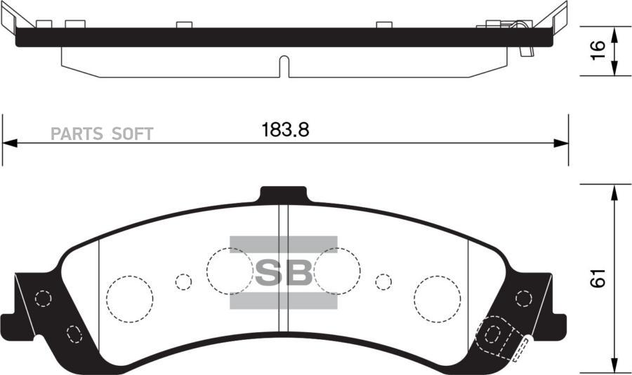 

Тормозные колодки Sangsin brake дисковые SP1370