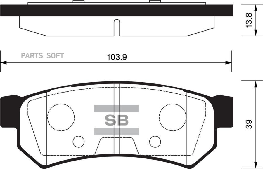 

Тормозные колодки Sangsin brake дисковые SP1257