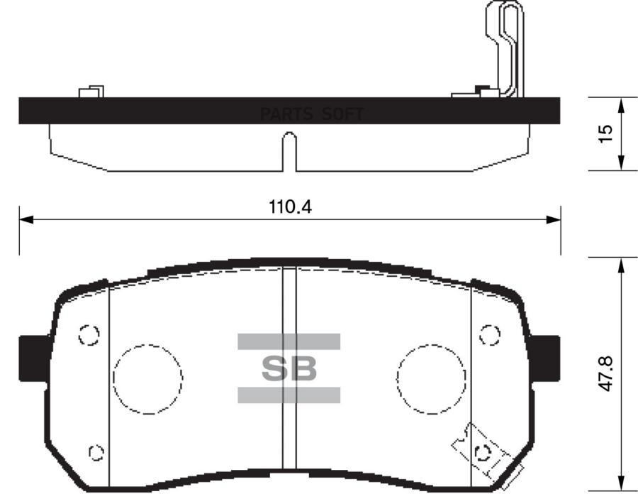 

Тормозные колодки Sangsin brake дисковые SP1192