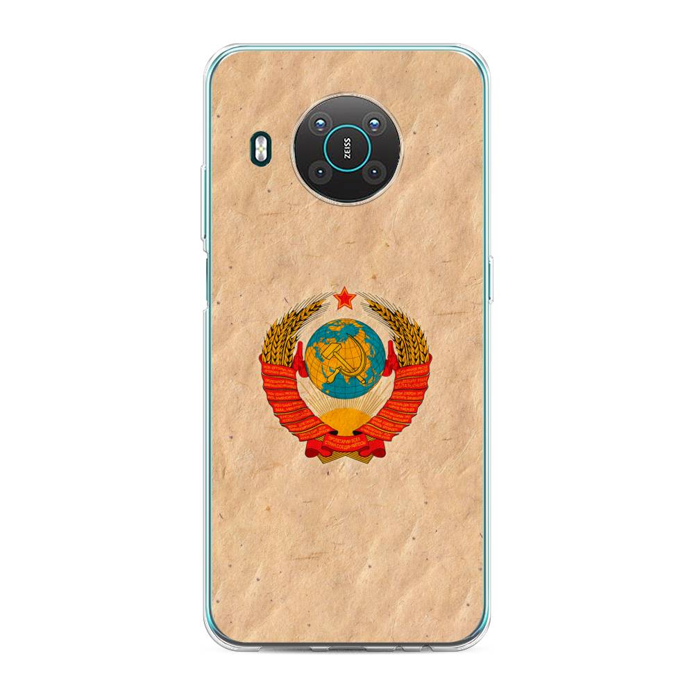 

Чехол Awog на Nokia X10 / Нокиа X10 "Союз пролетариев", Бежевый;красный, 124750-10