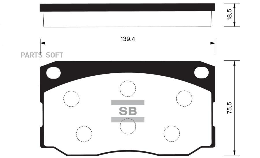 

Тормозные колодки Sangsin brake дисковые SP1080