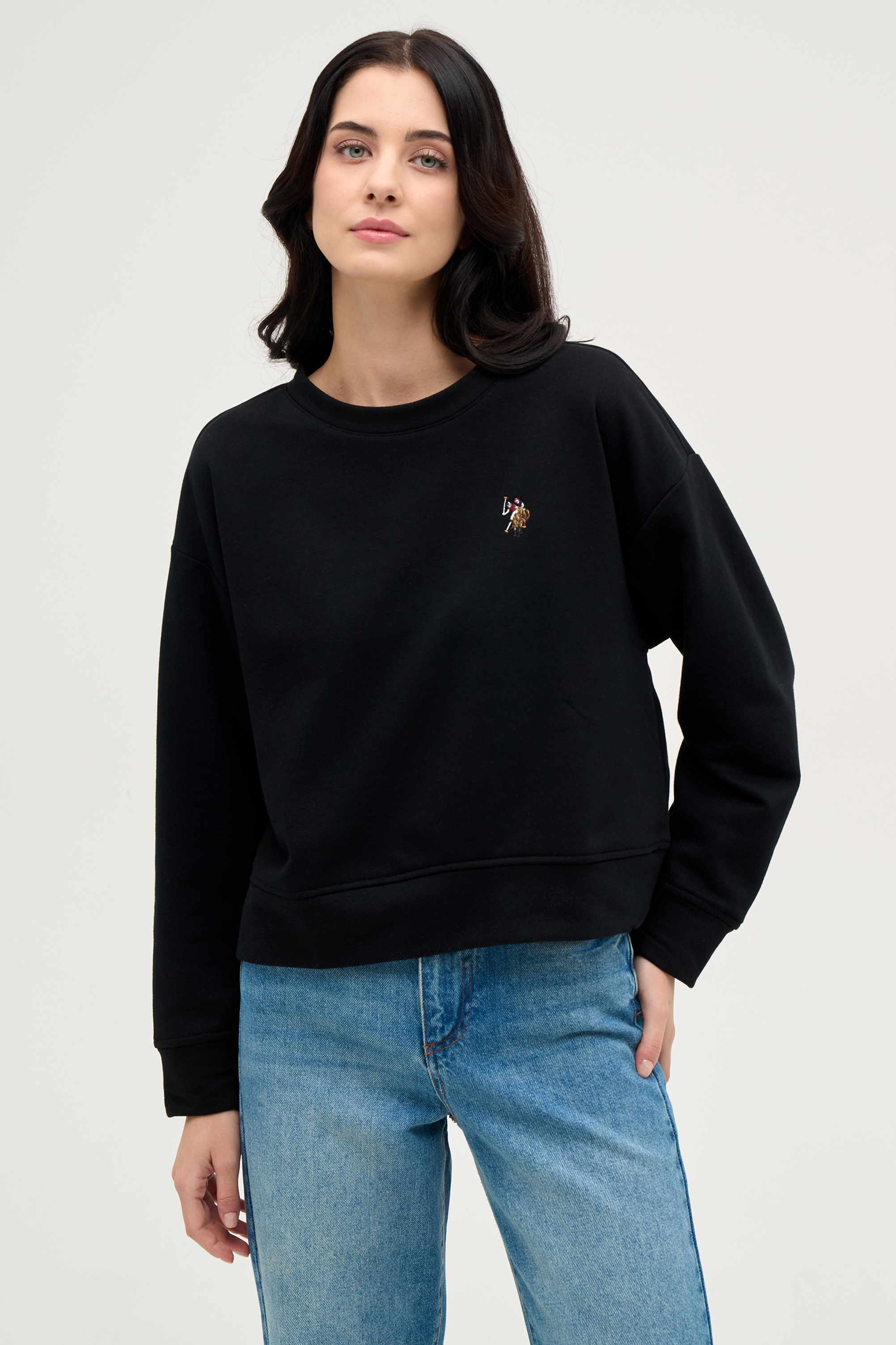 

Свитшот женский U.S. POLO Assn. G082SZ0820R-FELAT-SK23 черный S, G082SZ0820R-FELAT-SK23