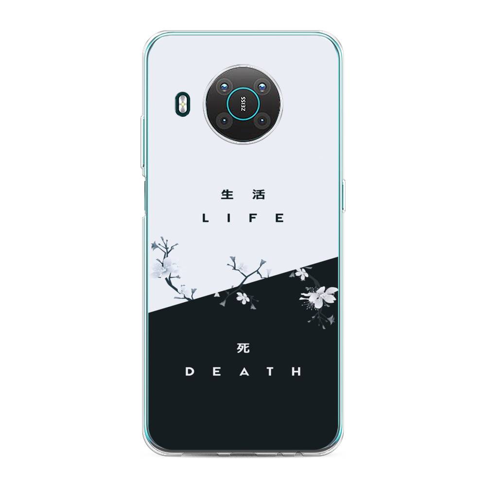 

Чехол Awog на Nokia X10 / Нокиа X10 "Life and death", Черный;серый, 124750-7