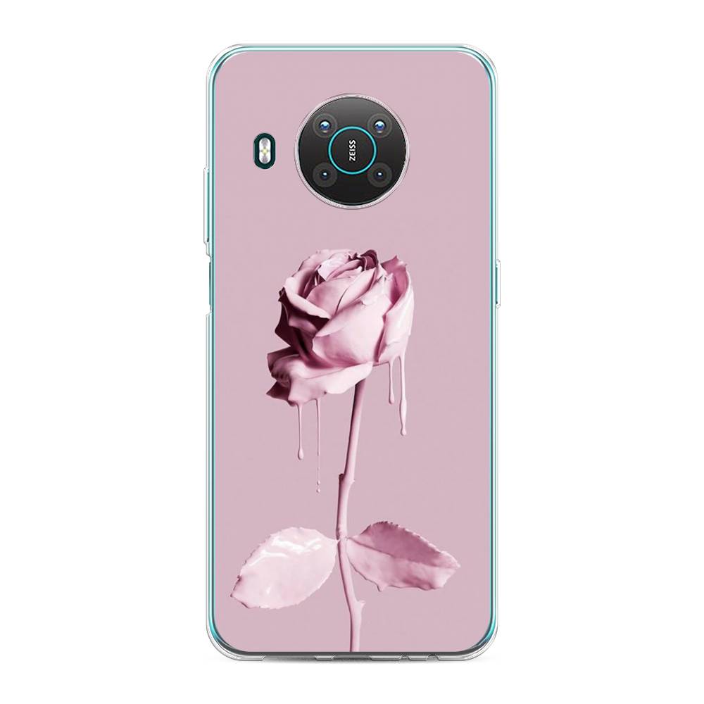 

Чехол Awog на Nokia X10 / Нокиа X10 "Роза в краске", Белый;розовый, 124750-8