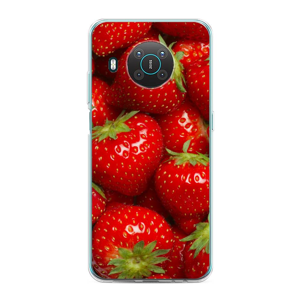 

Чехол Awog на Nokia X10 / Нокиа X10 "Клубника", Красный;зеленый, 124750-10