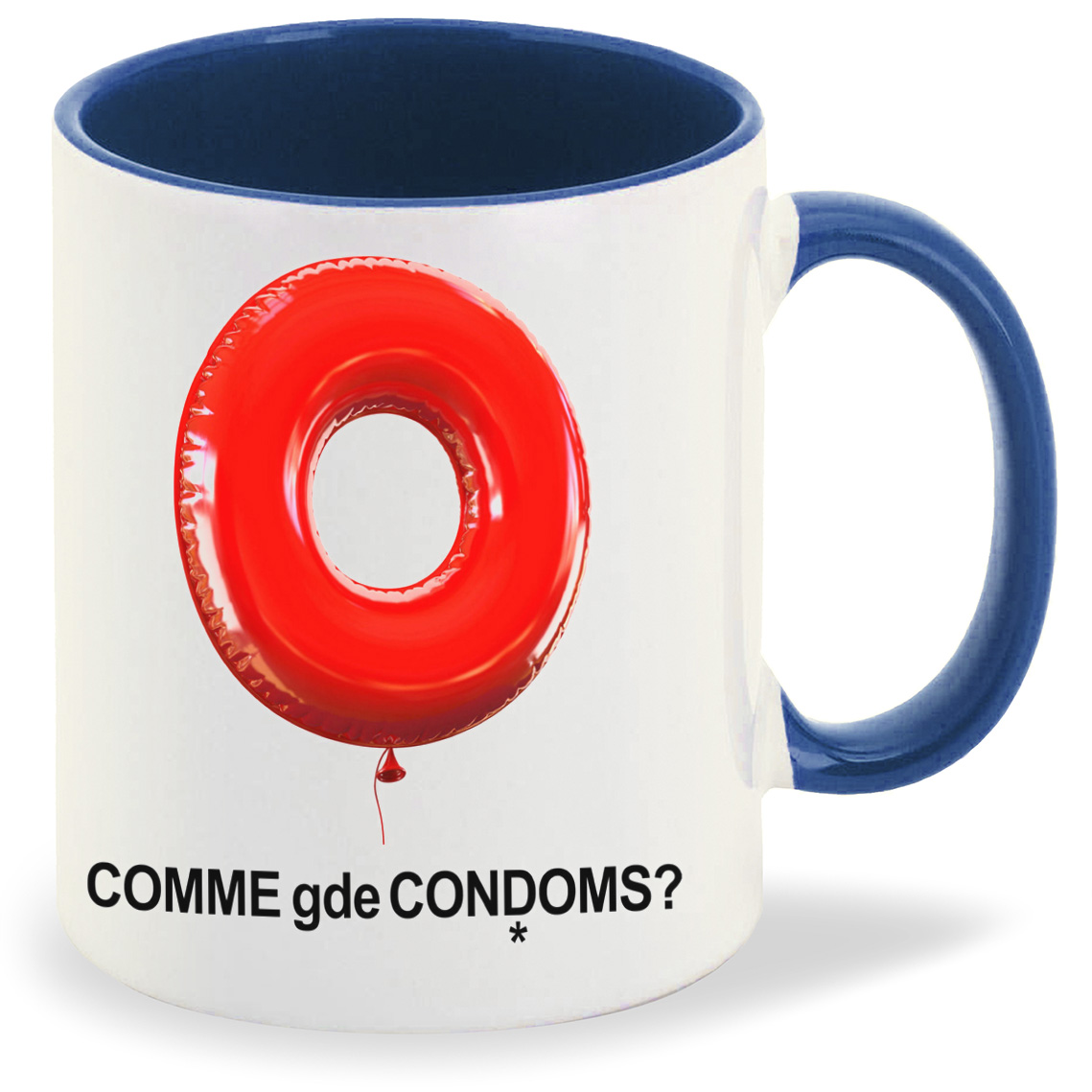 

Кружка CoolPodarok Comme gde condoms, Comme gde condoms