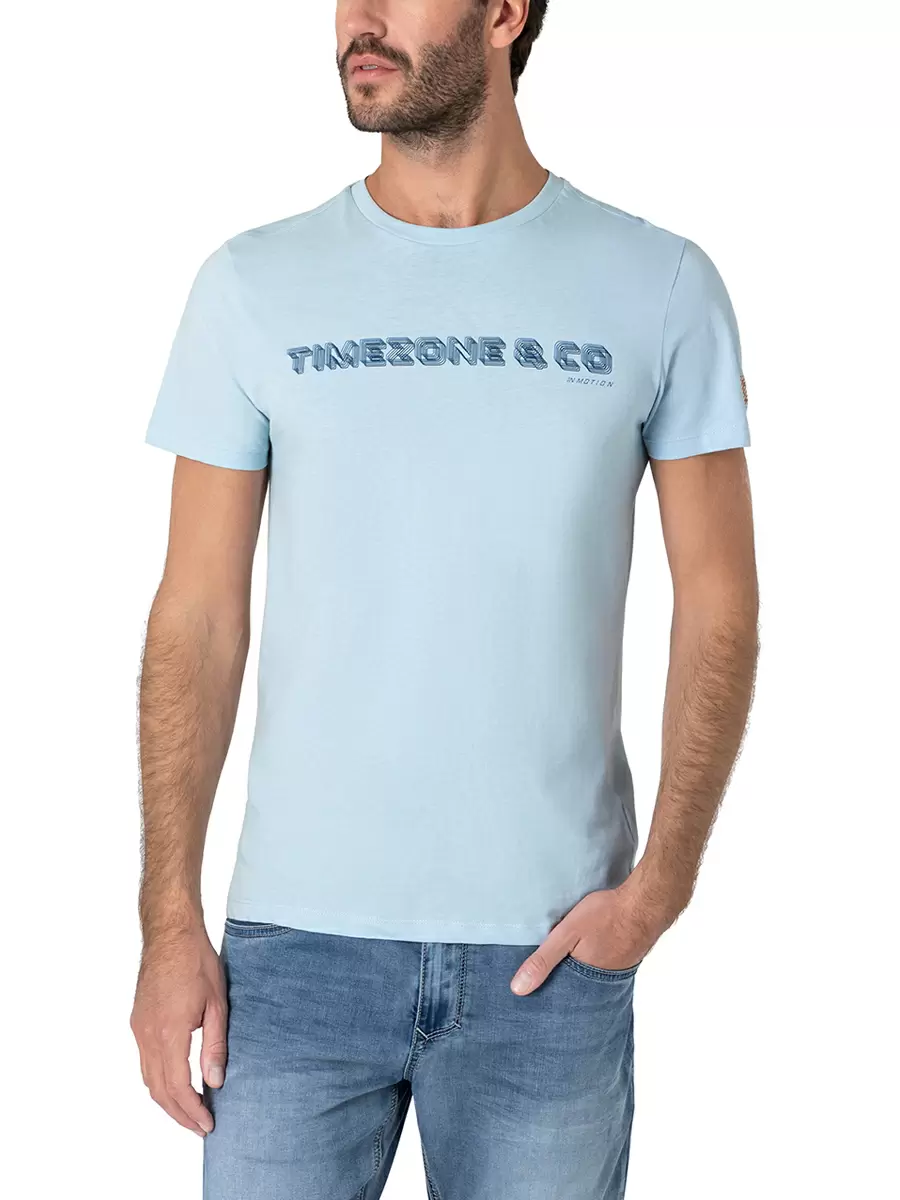 

Футболка мужская Timezone SQ73777 голубая 2XL, Голубой, SQ73777