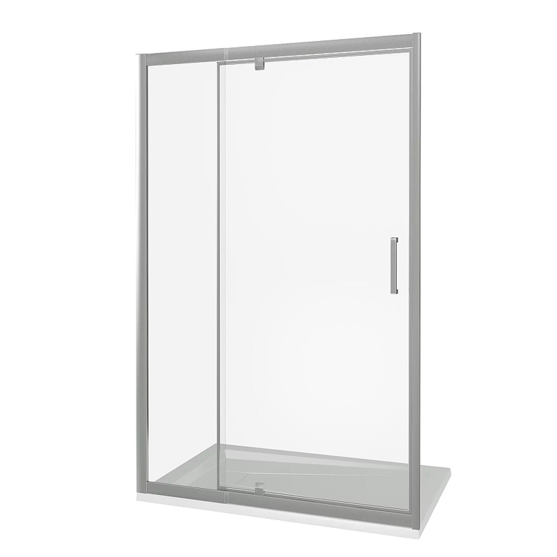 

Душевая дверь в нишу Good Door Orion WTW-PD-120 120 профиль Хром стекло прозрачное, Orion