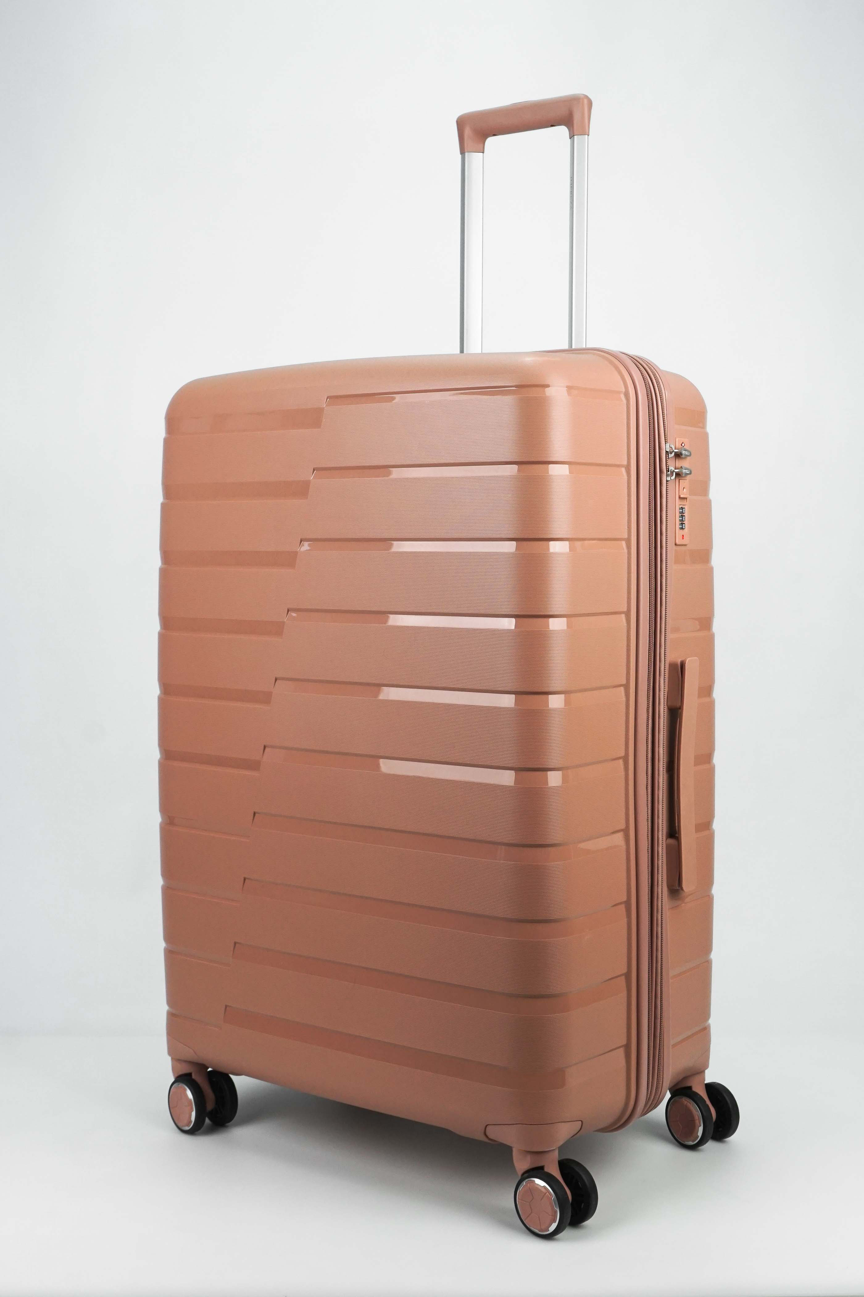 Чемодан женский Impreza 10 полос чайная роза XL 9090₽