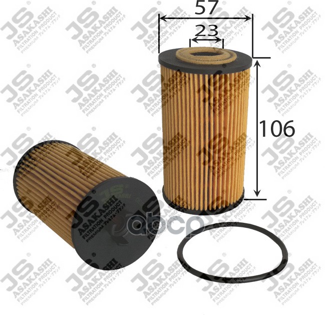 

Фильтр масляный JS Asakashi OE0067