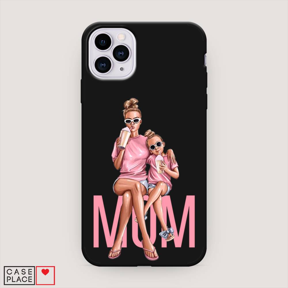 фото Матовый силиконовый чехол "lovely mom" на apple iphone 11 pro awog