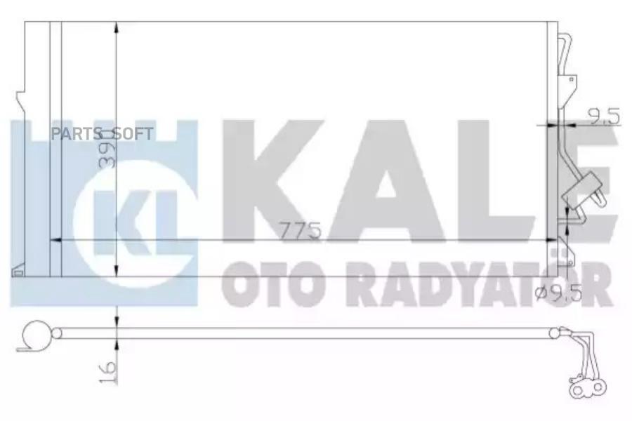

KALE Радиатор кондиционера AUDI Q7- PORSCHE CAYENNE- VOLKSWAGEN TOUAREG