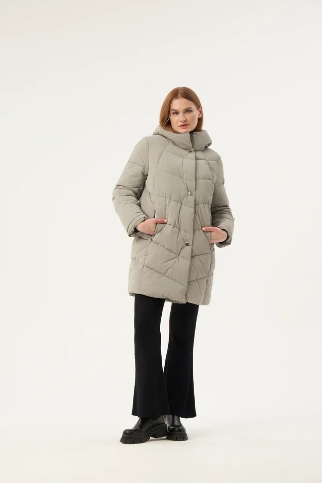 

Пальто женское Maritta 28-3017-31 серое 46 EU, Серый, 28-3017-31