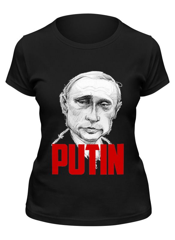 

Футболка женская Printio Putin черная L, Черный, Putin