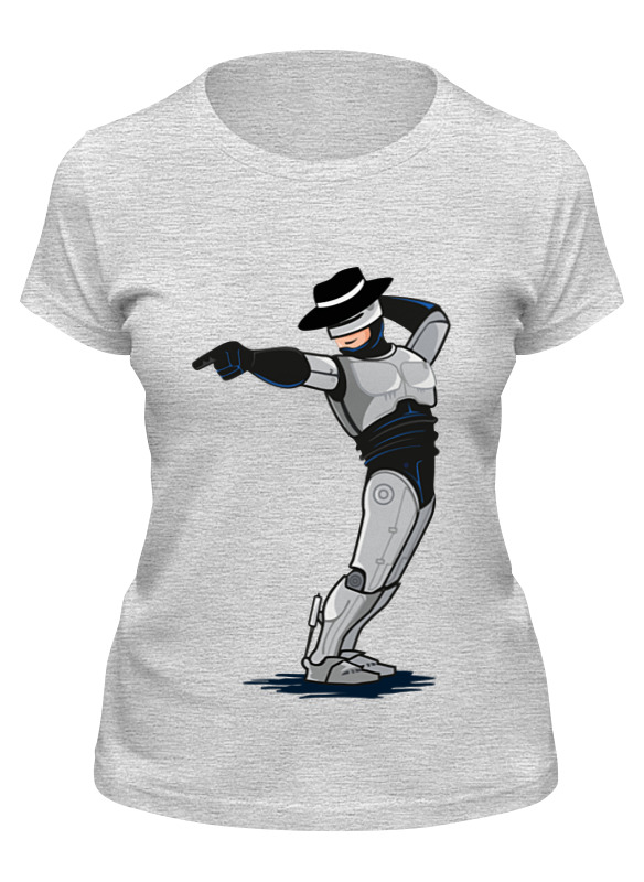 

Футболка женская Printio Robocop x jackson серая S, Серый, Robocop x jackson