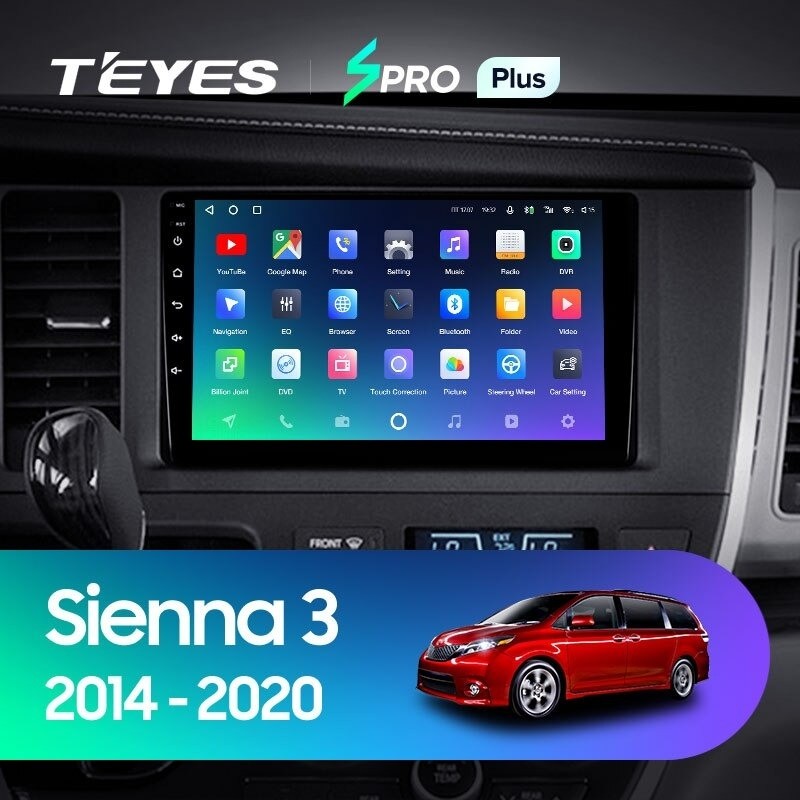 Штатная магнитола Teyes SPRO Plus 6128 Toyota Sienna 3 XL30 2014-2020 3650000₽