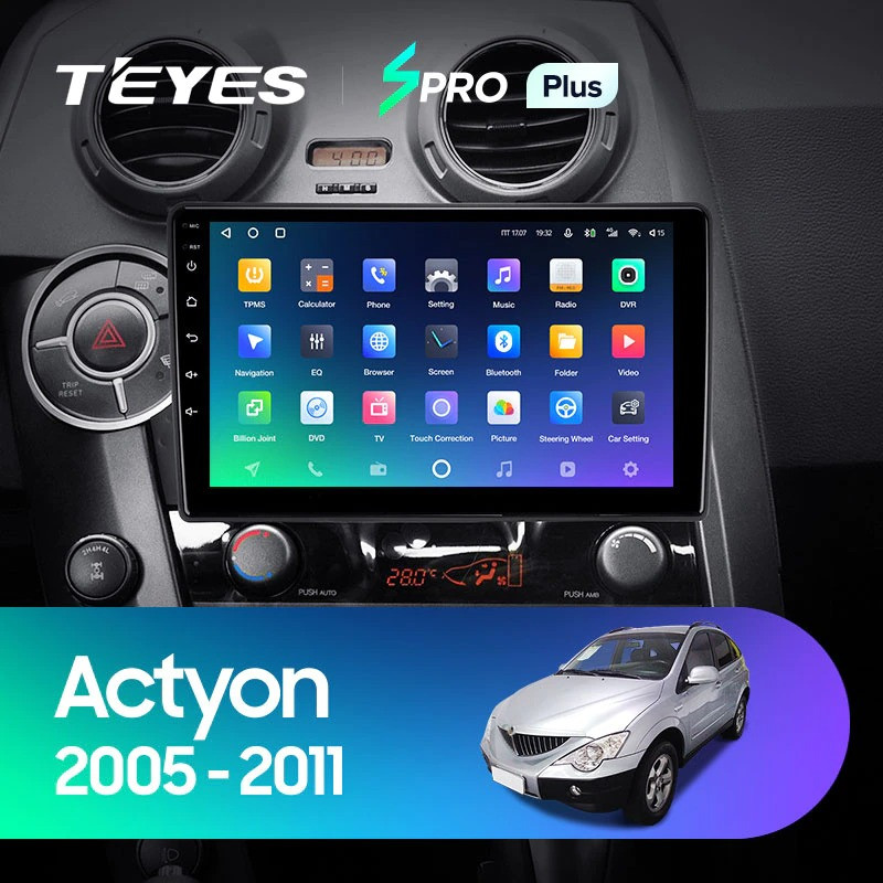 Штатная магнитола Teyes SPRO Plus 6128 SsangYong Actyon C100 2005-2011 3760000₽