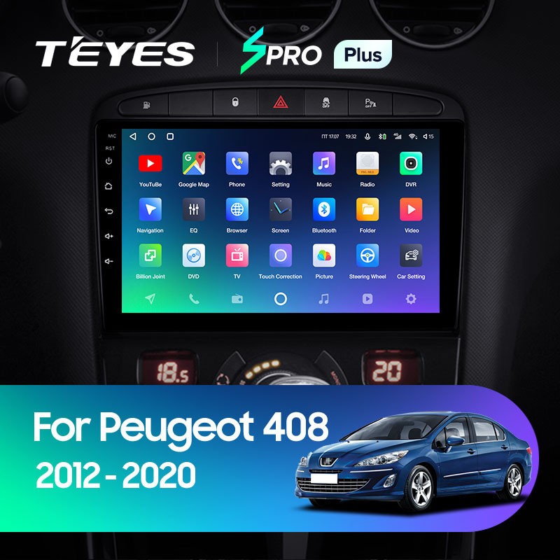 Штатная магнитола Teyes SPRO Plus 6128 Peugeot 408 1 T7 2012-2020 3800000₽