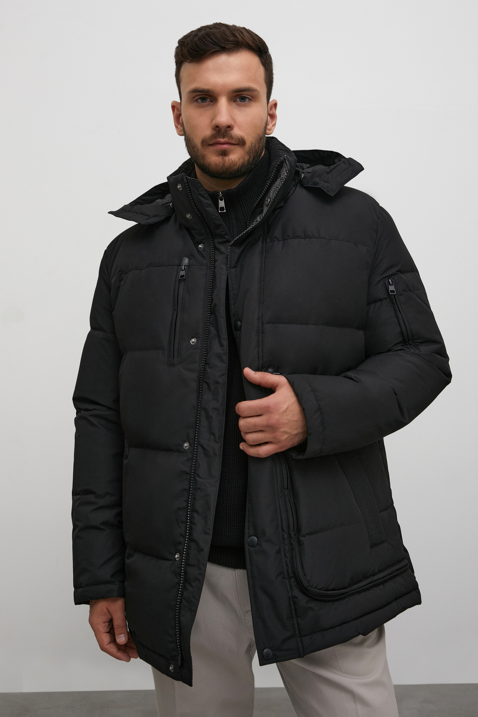 Куртка мужская Finn Flare FWB26064 черная 3XL