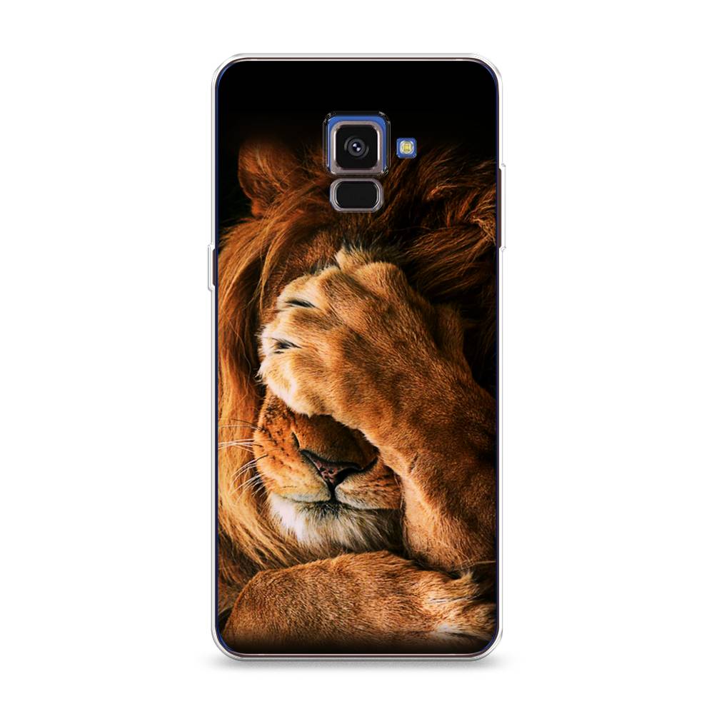 

Чехол Awog на Samsung Galaxy A8 2018 "Львиный стыд", Разноцветный, 25450-1