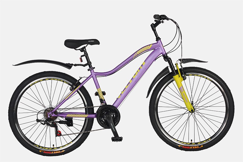 Велосипед горный хардтейл VELTORY 26V-8000 2024 цвет лаванда 18-рама 21 скорость