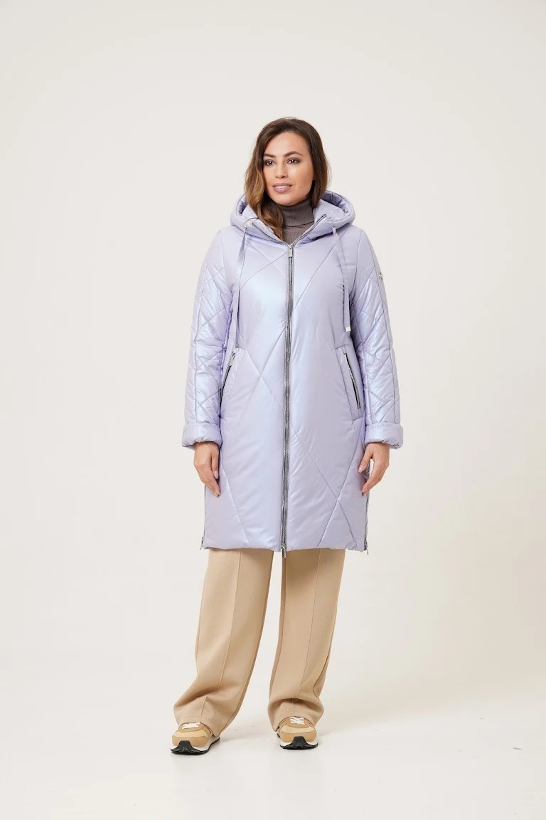 

Пальто женское Maritta 28-3008-01 фиолетовое 48 EU, Фиолетовый, 28-3008-01