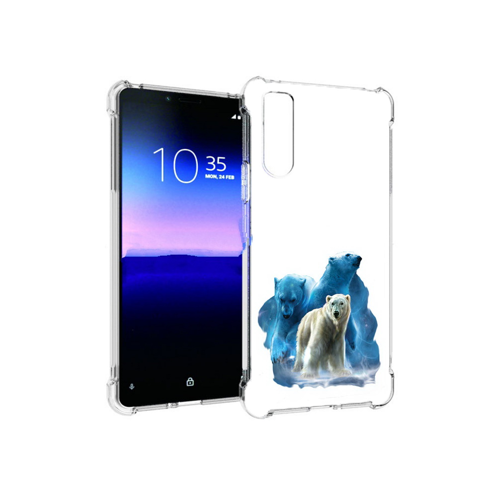 

Чехол MyPads Tocco для Sony Xperia 10 II полярный медведь (PT158941.227.549), Прозрачный, Tocco