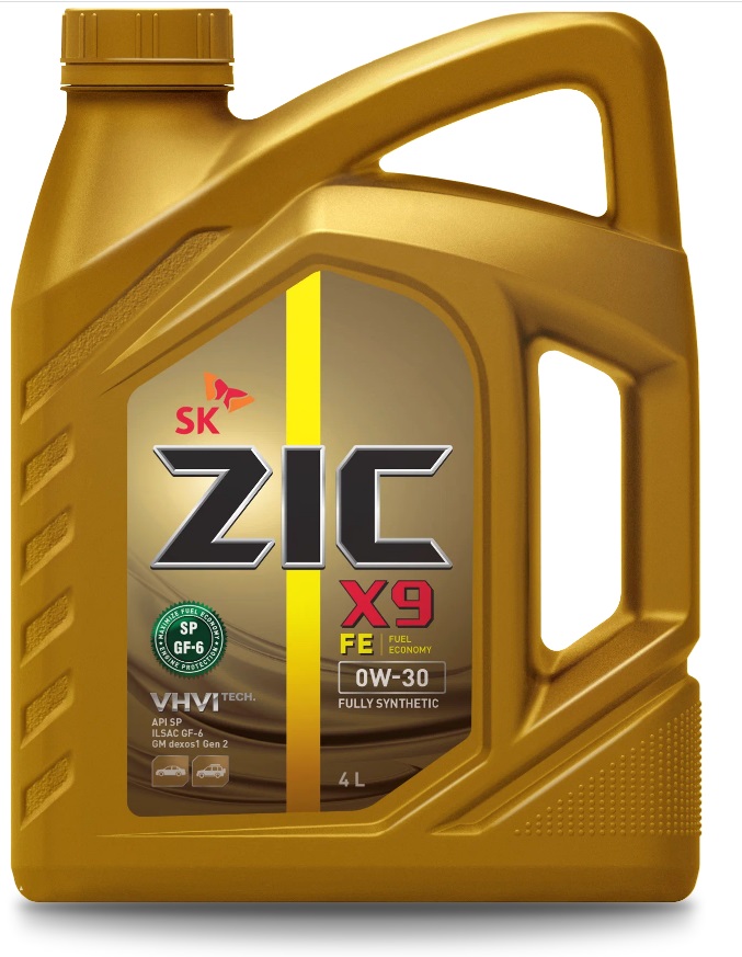

ZIC X9 FE 0W30 (4L)_Моторное масло! синт.\ API SP, ILSAC GF-6, GM dexos1 Gen2