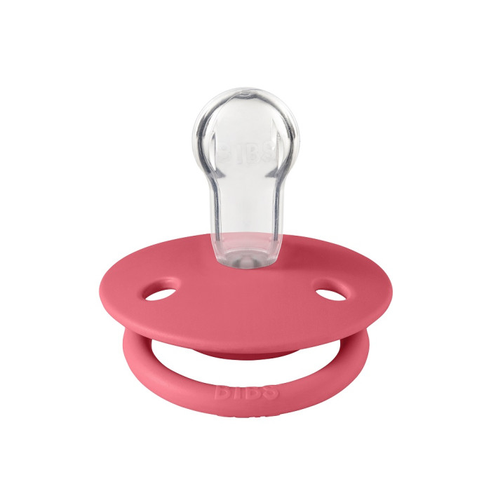 

Пустышка BIBS De Lux Silicone 0+ мес. Coral, Красный, 1010262