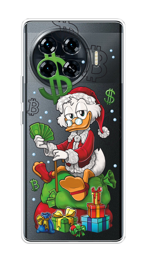 

Чехол на Tecno Spark 20 Pro Plus "Богатый санта Скрудж Макдак", Белый;красный;зеленый, 305050-1